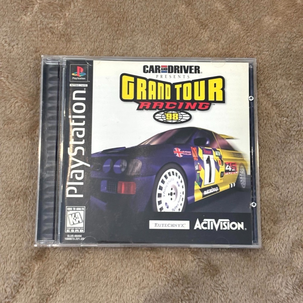 PS1 Grand Tour Racing 98 Car and Driver Sony PlayStation Complete Tested